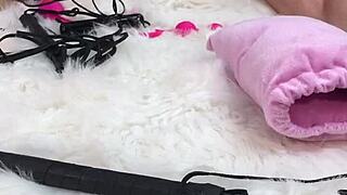 Oiled Massage To Pussy And Asshole Dildo Fuck