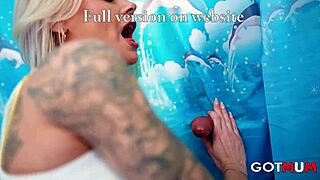 blonde milf shower fuck choking gagging deepthroat 😈🚿💦