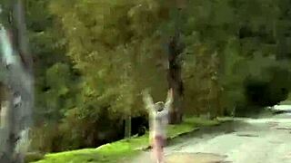 my first public flashing vid petite milf blue eyes outdoors
