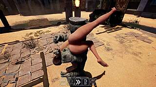 Lara Croft Deepthroats Huge Statue Cock In Wild 3D Hentai!