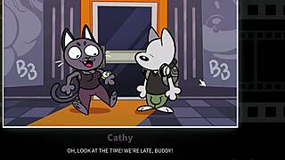 cathy kitty drops to knees for deep beat banger blowjob