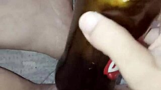 pregnant gretala rubs bottle on juicy pussy lips 😏🔥