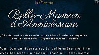 french stepmom celebrates birthday bent over doggystyle pounding