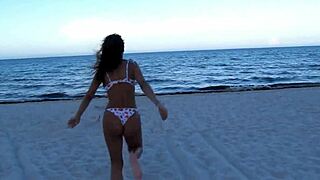 18yo asian violet rae and latina sarah lace interracial threesome bts miami airbnb