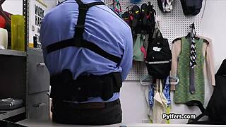 Handcuffed Brunette Teen Bent Over Office Desk For Hardcore Hidden Cam Doggystyle Pounding