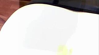 Sissy slut shemale strips lingerie heels flashes ass pussy toys public