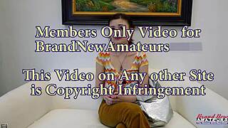 Petite Brunette Wendy Fingers Pussy Masturbates Then Takes Dildo Bang After Blowjob