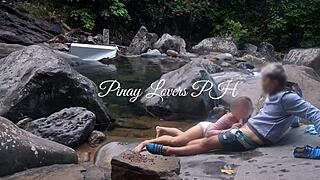 i took horny pinay teen to river for public hardcore ass sex