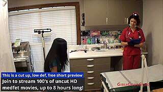 nurse mina in latex gloves fingers her tight ass backstage saving patient little 18+ mina's hole 😈🍑