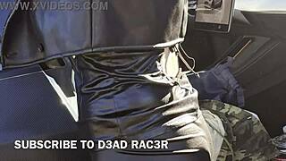 bubble butt babe bent over panties aside takes monster cock pov pounding