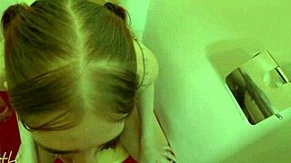 toilet bj n golden shower with pigtails... so messy