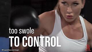 Hey, watch this milf boxer bind and fuck the pale manager