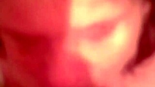 gf gives bathtub blowjob cum on big tits