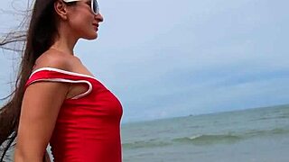 Sexy Bikini Babes Frolic on Tropical Beach Sands