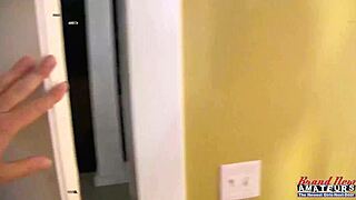 Busty Brunette MILF McKayla TEASES HITACHI then SWALLOWS Cum BJ