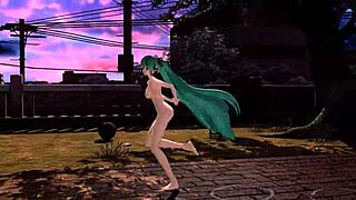 hatsune miku goes full nude in project diva solitary envy mod