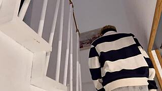 his monster cock stretches my tight teen pussy so deep feels amazing