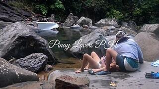 i took horny pinay teen to river for public hardcore ass sex