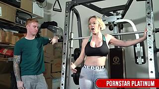 silas stone pounds dee williams' big tits bareback like a horny trainer