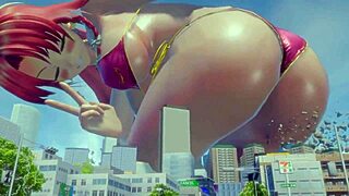 giantess grows huge and tall