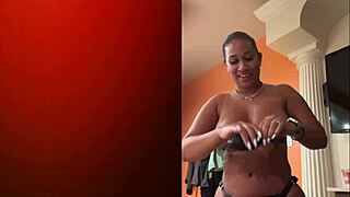 milf milks sissy cuckold with lactating tits strapon post nut