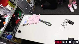 young shoplifter fucks cop to dodge jail