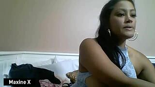 maxine x rides huge dildo hard