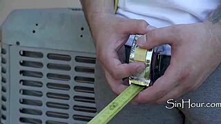 step grand daughter bends over for architect's cock on public lawn