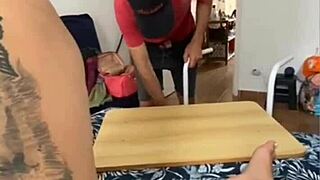 rented this hung handyman hubby for bareback armpit fetish