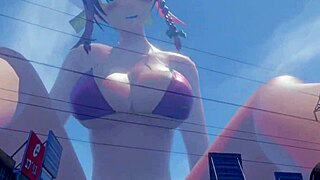 giantess grows huge and tall