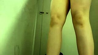 i couldn't resist masturbating publicly in that risky locker room!