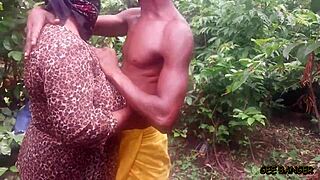 ebony babe rides cock then takes sweet doggy pounding