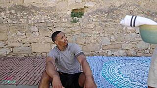 andy stone guides cuban friend to interracial fun with kourtney love