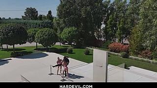 Mia Split And Alexa Flexy Twist Into Acrobatic Anal Threesome Bliss