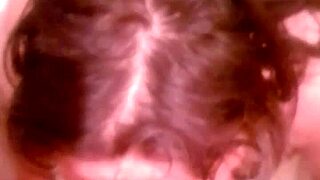 gf gives bathtub blowjob cum on big tits