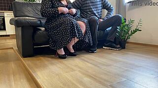 i couldn't resist groping my mother in law's huge natural tits and wet beaver