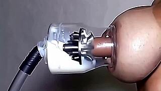 sucking her huge long lactating nipples till milk flows