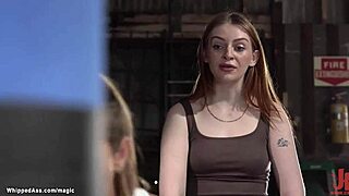 Hey, watch this milf boxer bind and fuck the pale manager