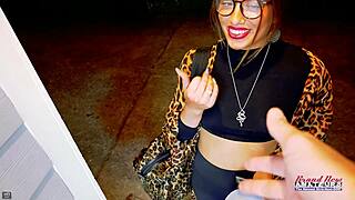 Yoga Debut Flexible Brunette Raelyn Sloppy Deepthroats Then Gets Pounded