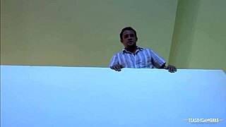 blonde ballerina horny post-workout takes double penetration from janitors.