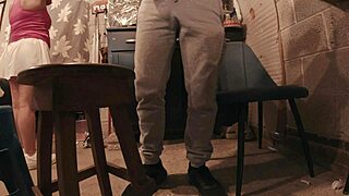 Wife's Miniskirt Teases Huge Ass Voyeur Peek