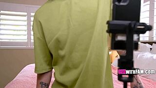 Phoebe Kalib: Petite Shaved Asian Teen Caught by Perv Family Spy