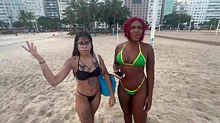 met two hot latinas at copacabana beach called 'em over for fun