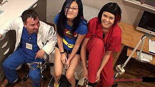 nurse mina in latex gloves fingers her tight ass backstage saving patient little 18+ mina's hole 😈🍑