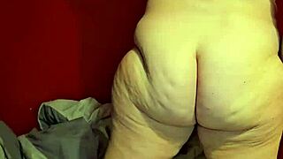 pregnant cougar spreads gaping shaved pussy and ass wide