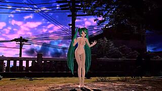 hatsune miku goes full nude in project diva solitary envy mod
