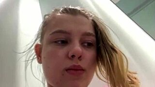 Extreme Locker Room Masturbation