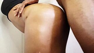 she takes that monster cock doggystyle from behind in college