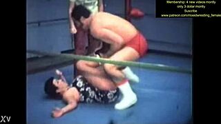 mixed wrestling gets intense and steamy quick! 💥😏