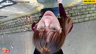 Fucked Cute Young Student Outdoors In Public Pov Style